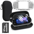 5-in-1 Accessories Bundle For Sony Psp 2000 3000 - Eva Case  Hd Screen Protector