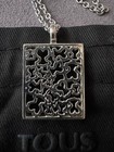 Tous Silver Cutout Necklace Charm 925 With Box Pouch Fashion Accessories G988