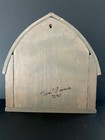 Artisian Handmade Wood Red Barn Rustic Primitive Folk Art Signed Jim O connor