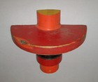 Old Antique Vtg 19th C 1890s Wooden Foundry Mold Sculpture Shelf Great Paint