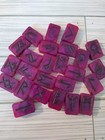 Handmade 25 Piece Black Raspberry Elder Futhark Resin Rune Set