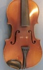 Vintage Sarasate Violin 4 4 Size Unlabeled Parts Or Repair Stamp On Scroll