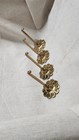 Vintage Smedbo Herrg  rd Solid Brass Shelf Brackets     Set Of 4  sweden 