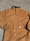 Carhartt Mens Duck Canvas Insulated Coveralls 104396 Brn 2xl Brown Utility Lined