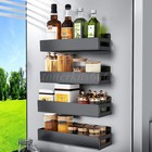 4 Packs Kitchen Spice Rack Organizer Storage Shelf Cabinet Jar Holder Wall Mount