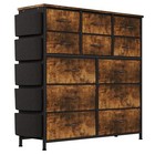 Dresser For Bedroom With 12 Drawer Chest Of Drawers Steel Frame Wood Organizer
