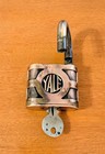 Vintage Antique Old Large Brass The Yale Towne Mfg Co  Padlock Lock W  Key Usa