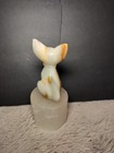 Hand-carved Sphinx Cat Figurine Sculpture Gemstone Stone