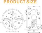 Digital Electronic Keypad Lock For Safes Swing Bolt Lock With 2 Override Keys