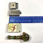 Vintage Lighters And Glass Spoon Pipe Lot Empty Lot Of 4 New And Used Condition