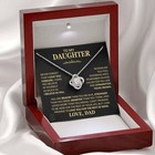 Luxury Pendant Necklace Gift Set W  Led Light Box Message Card For Wife Daughter