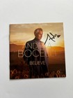 Andrea Bocelli Signed Believe Cd Cover Framed Blind Singer Opera Tenor Bas