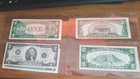 Us Paper Money Lot  1  Silver Cert  no Motto  Low Serial    1 barr  2   5   10  