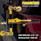 Ratchet Chain Binders 5 16   - 3 8         5 16 Inch Load Binder 5400 Lbs   2 Pack   