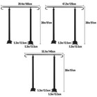 Wrought Iron Handrail Stair Railing Fit 1 To 3 Steps Adjustable Hand Rail
