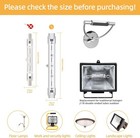 Misdood R7s J118mm T3 Halogen Light Bulbs 120v 500w Type Clear 4 6 Inch