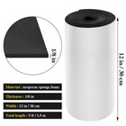 Adhesive Neoprene Foam Sheet Roll 12x59x1 8in Closed Cell Padding Black