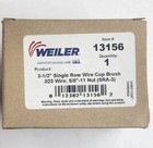 Weiler 13156 Single Row  023 Heavy-duty Knot Cup Brush  3-1 2   5 8-11 Usa Made
