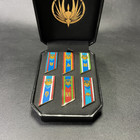  new  Complete Set Of 12 Colonies Of Kobol Lapel Flag Pins Battlestar Galactica