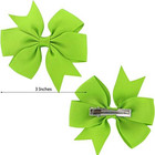 40-piece 3-inch Grosgrain Ribbon Hair Bows With Alligator Clips For Girls