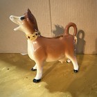 Elsie The Cow Brown Head-shaped Ceramic Creamer Pitcher Milkcreamer Server  234 