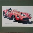 Ferrari 250 Trs 1960 Gendebien  Frere  89 Print Signed     13 Artist Tom Bucher 