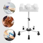 Manicure Foot Rest Rolling Pedicure Stool Adjustable Pedicure Stool W  Wheels