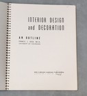Vintage 1965 Interior Design And Decoration An Outline Paperback Francis J  Geck
