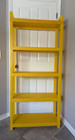 Vintage Mid Century Modern Modular Shelving Yellow Plastic Shelf Mcm