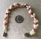 Hawaiian 100  Niihau Shell Bracelet Magnetic Silver Tone Clasp