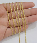 14k Solid Yellow Gold Miami Cuban Chain 2mm Wide