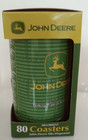 John Deere Silo Coaster Dispenser 7 Inch Tall Plastic With 80 Coasters Brand New