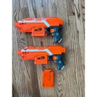 Lot Of 2 Nerf N-strike Elite Stryfe Blaster Orange Toy Gun Bundle Kids Fun