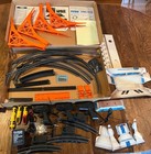 Tyco 7431 Super Turbo Train Slot Car Set Boxed 1980   s Worlds Fastest Track