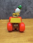 Vintage Fisher Price Jalopy Wooden Pull Toy  724