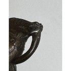 Antique Vintage Cast Brass Elephant  vajri  Foot Scrubber Rattle India