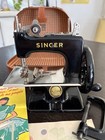 Vintage Singer 20 Toy Sewing Machine Hand Crank With Case Manual Clamp Rare Jp