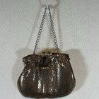 Vintage Whiting And Davis Art Decp Gold Mesh Evening Cocktail Bag Purse Clutch