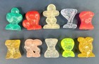 Lot Of 10 Hielocos Futboleros Sports Figures     1990s Crazy Bones Gogo   s Vintage