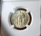 1924 Standing Liberty Quarter 25c Au58 Philadelphia Silver Ngc Free Shipping