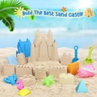 Sand Beach Castle Toys Set For Kids Bucket Shovel Rake Sand Molds Shovel   Rake
