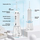 Coslus Cordless Waterpik Flosser Dental Oral Irrigator Teeth Cleaner 5 Jet Tip