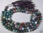 6mm Multi-color Agate 108 Prayer Beads Tibetan Buddhist Mala Bracelet Necklace