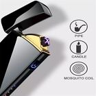 Dual Arc Plasma Electric Lighter Usb Rechargeable Flameless Windproof Lighter