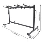 Folding Table Chair Cart Table Storage Rack Desk Chairs Cart Trolley For 42pcs