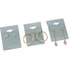 100 Gray Hanging Earring Cards 2 Inch Jewelry Display