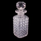 1920s Cut Glass Perfume Or Cologne Bottle   Decanter W Stopper 7 5   