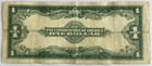 1923  1 One Dollar Us Silver Certificate Large Note - Blue Seal - Horse Blanket
