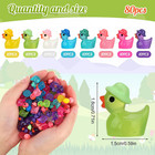 80 Pack Luminous Mini Resin Ducks  Mini Ducks Tiny Duck Miniature Duck Figures W