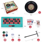 Roulette Wheel Game Set  Includes 10-inch Gambling Wheel  200 Chips  Rake  2b   